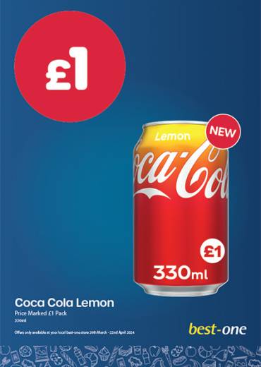 Coca Cola Lemon Price Marked £1